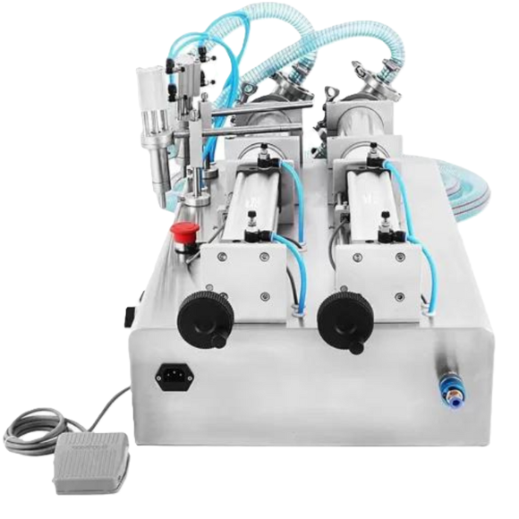 Double Nozzle Pneumatic Liquid Filler PLF1000D View 2