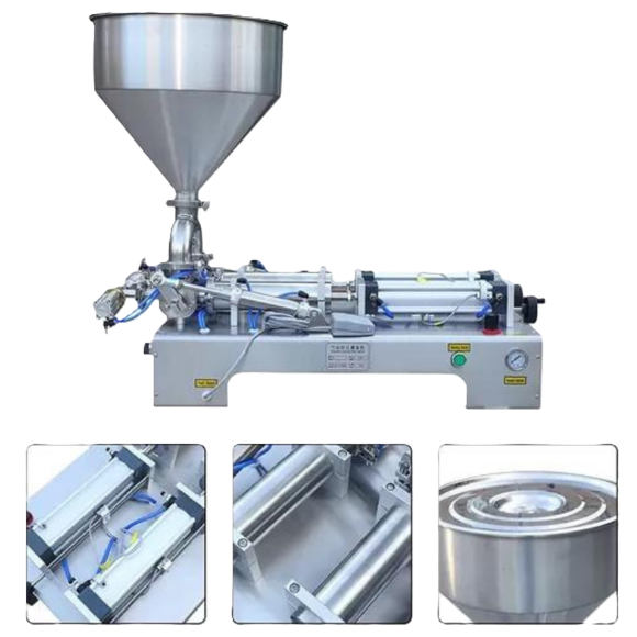 Double Nozzle Pneumatic Paste Filler PPF100D View 3