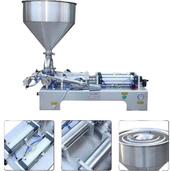 Double Nozzle Pneumatic Paste Filler PPF500D View 3