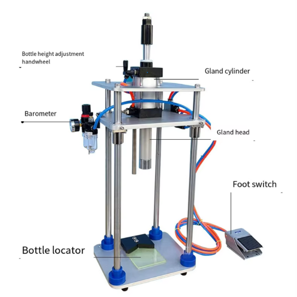 Semi automatic Crown Cap Sealing Machine CCSM330S View 2